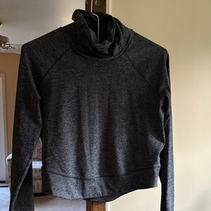 Prana Charcoal Cowl Neck Sweatshirt